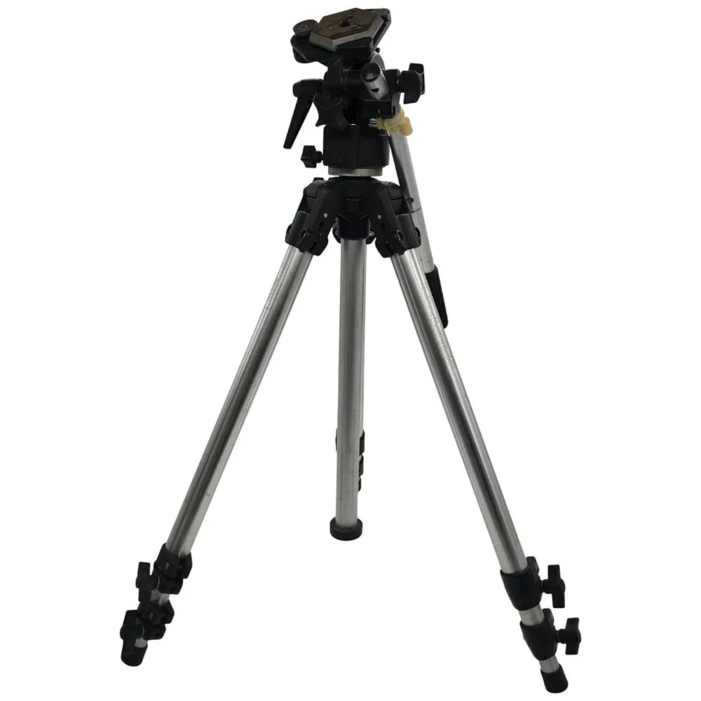 Bogen 3011 Professional Camera Tripod w/ 3063 Pan Tilt Fluid Head Made in Italy